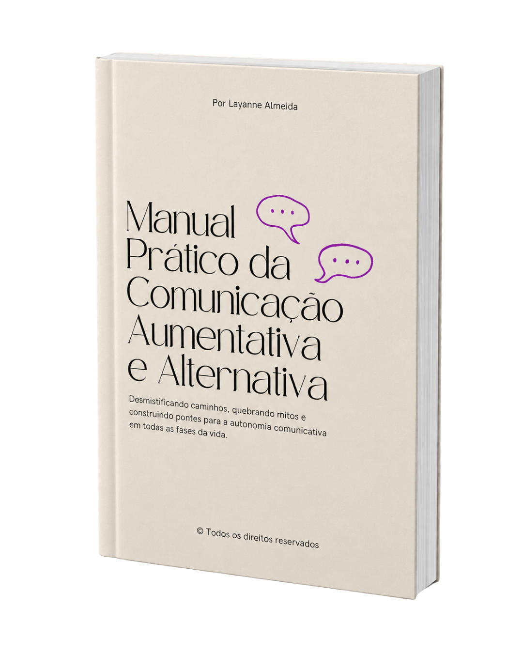 Mockup do e-book Manual Prático da Comunicação Aumentativa e Alternativa